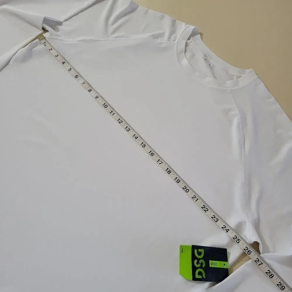 DSG Men's White Manny Long Sleeve Rash Guard Tee
